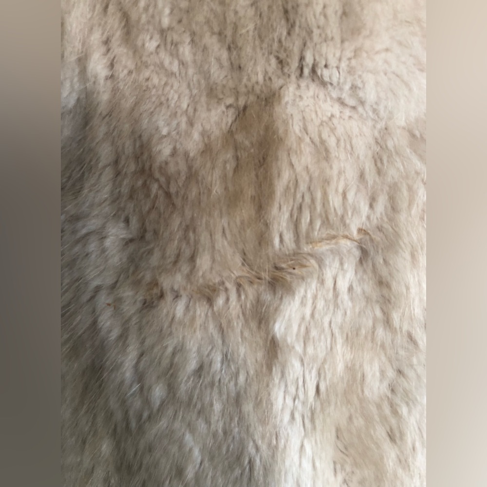 Rare 70s Vintage Boho Plus size Suede Crochet Fur Jacket - Picture 5 of 17